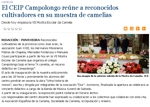 El CEIP Campolongo reúne a reconocidos cultivadores en su muestra de camelias