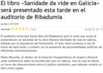 El libro «Sanidade da vide en Galicia» será presentado esta tarde en el auditorio de Ribadumia