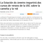 Areeiro will teach two summer courses of the Universidad de Santiago de Compostela about the camellia and the vine