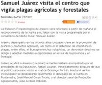 Samuel Jurez visits the centre that monitors agricultural and forestry pests