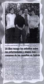 Un libro recoge los estudios spbre enfermedades y plagas mas comunes de las camelias en Galicia